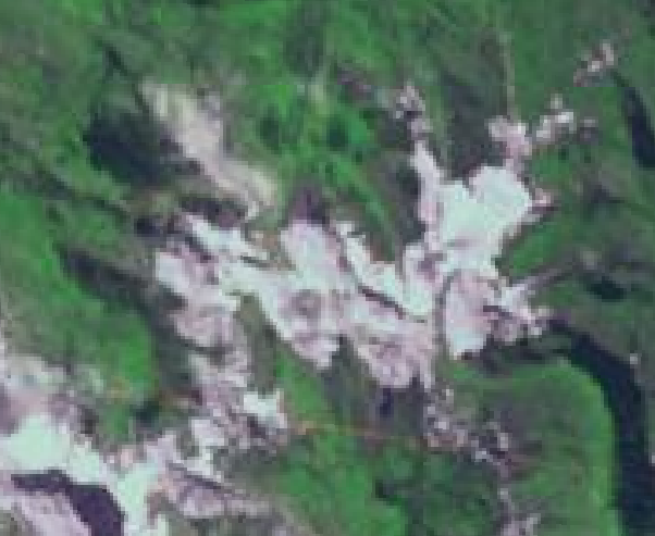 NDSI Landsat GLACIAR PASTORURI 1975