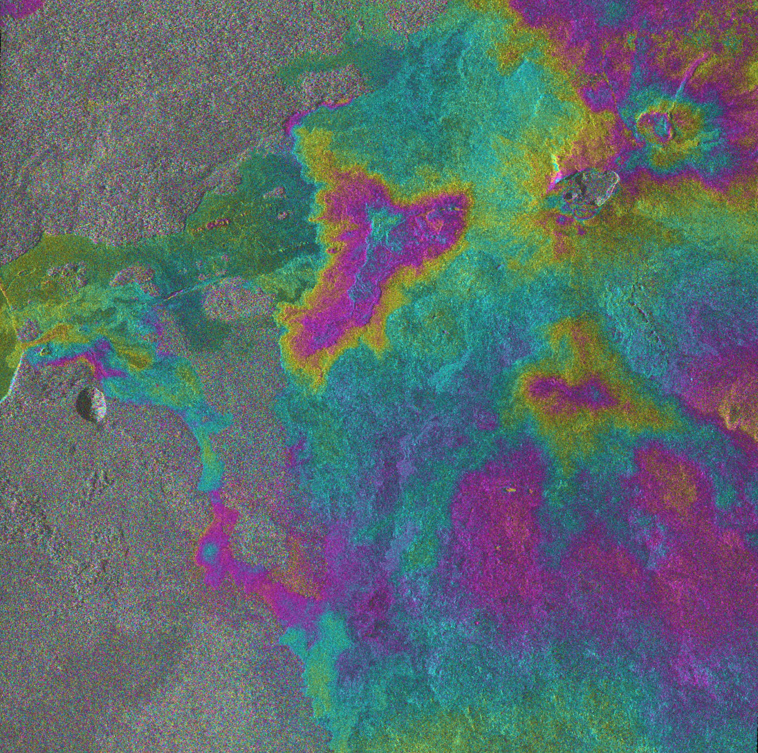 kompsat5 volcan Kilauea cerca